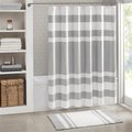 Madison Park Madison Park MP70-4981 54 x 78 in. Spa Waffle Shower Curtain with 3M Treatment - Grey MP70-4981